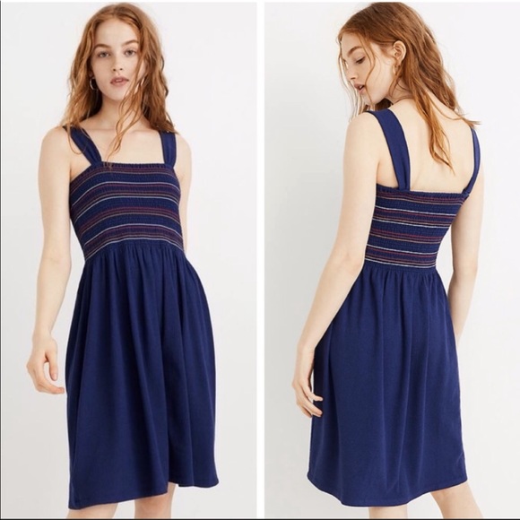 Madewell Dresses & Skirts - Madewell Texture & Thread Smocked Tank Dress